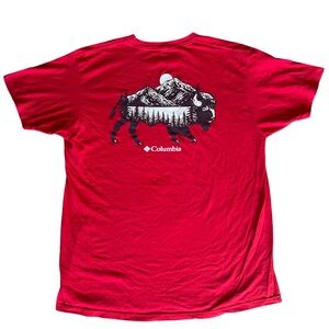 Columbia Buffalo Graphic Red Tee